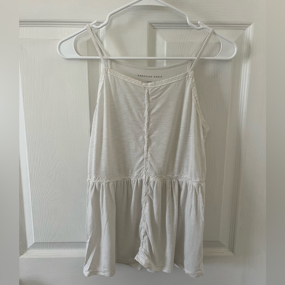 American Eagle Outfitters Cream Camisole Top